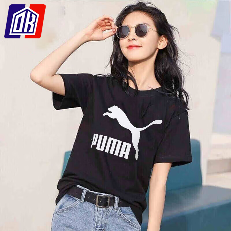 彪马(puma)短袖女装夏季新款时尚印花大logo纯棉舒适透气休闲t恤