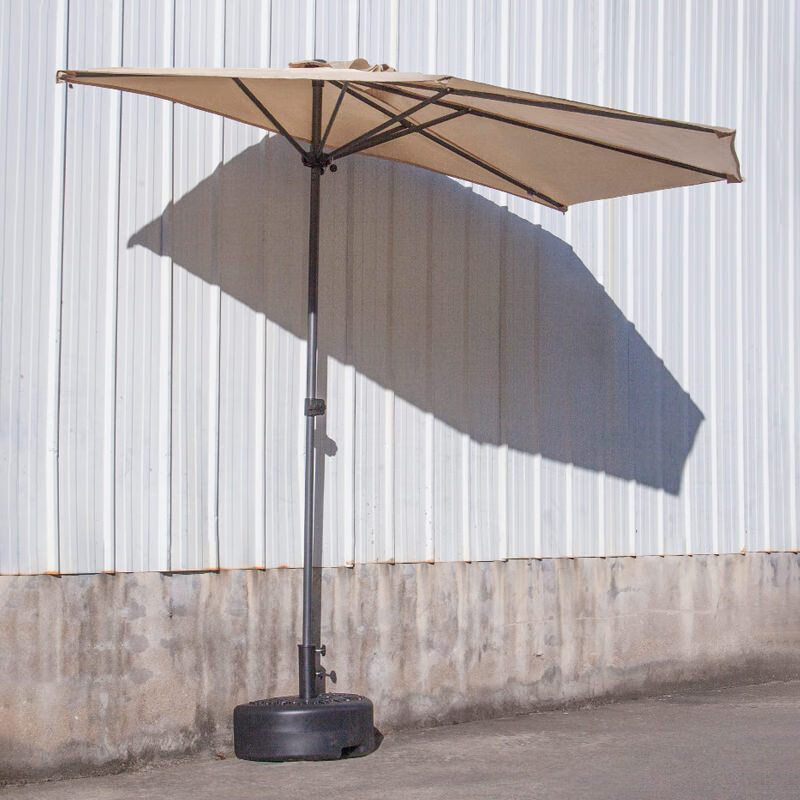 雅德阁 升降户外遮阳伞庭院阳台半边伞防雨防晒伸缩太阳伞露台2024