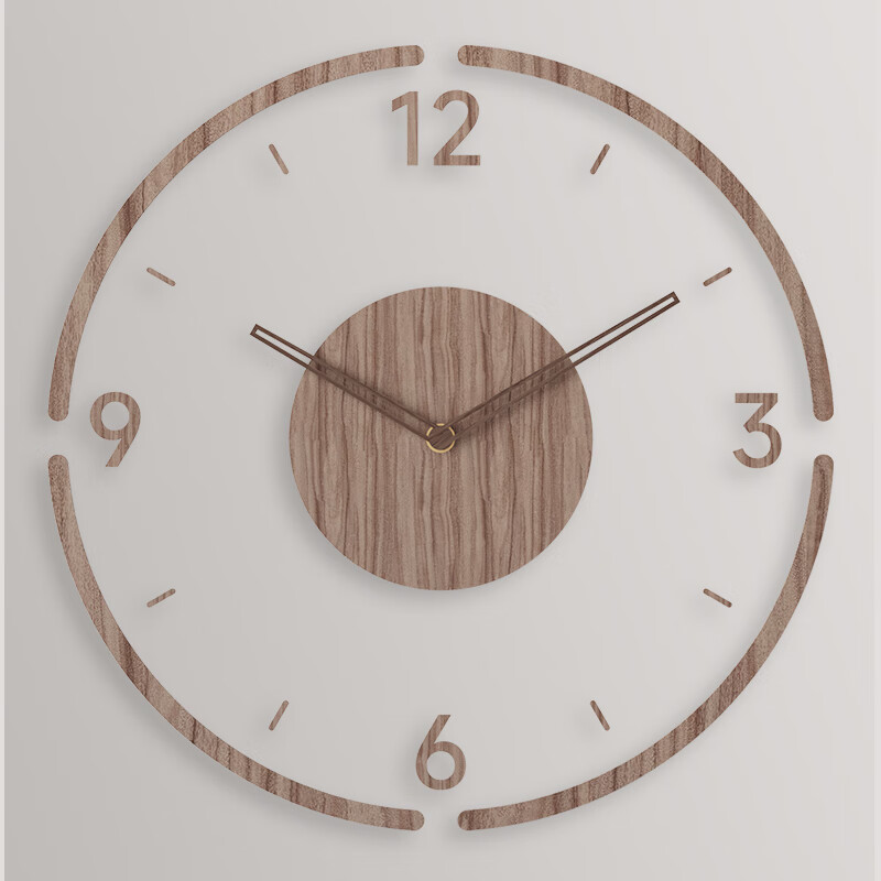 凯诺时挂钟创意简约钟表客厅北欧石英钟表挂墙卧室时钟 8813a款35cm