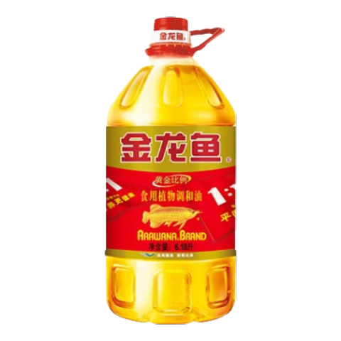 金龙鱼 食用油 黄金比例食用植物调和油6.18L