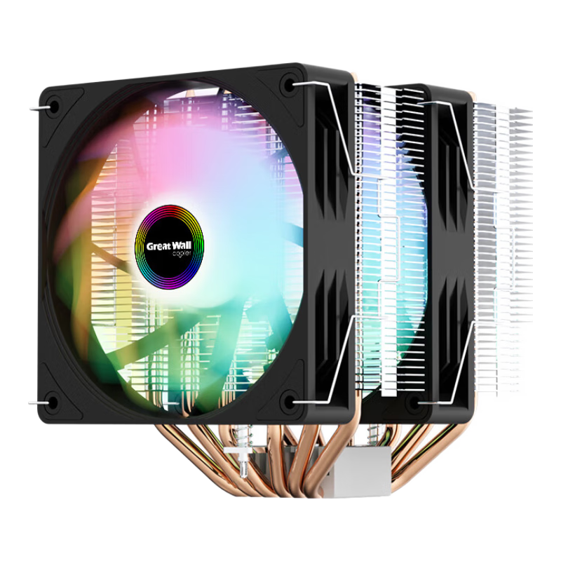 ���� ɽ��S600 CPU����ɢ���� ˫��6�ȹ� PWM�¿� ֧��AM5/i7 14700 �߶�150mm496Ԫ(����ȯ����124Ԫ/��)