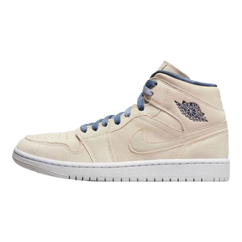 Jordan篮球鞋女AJ 1乔丹 JORDAN 1中帮运动鞋DM9126-104浅卡36.5