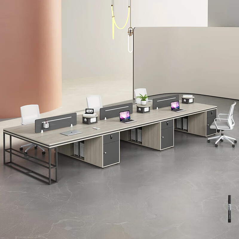 提居办公桌椅组合职员桌简约现代屏风桌工位面对面四六人位卡座电脑桌 办公工具怎么看?