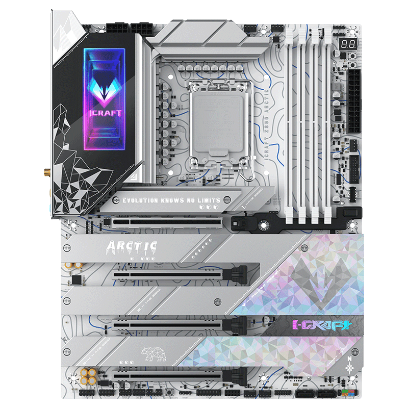 ���uMS-iCraft Z890 Arctic ��������+Ӣ�ض�Ultra U7-265K �����������CPU��װ