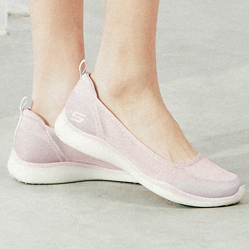 斯凯奇（Skechers）女鞋2025夏季新款一脚蹬穿脱时尚单鞋轻便浅口休闲鞋百搭平底鞋 104199-LAV 36