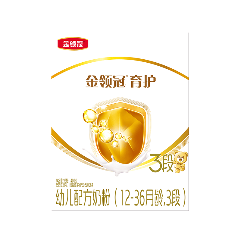 伊利全新升级】伊利金领冠育护3段奶粉400g盒装1-3岁幼儿配方奶粉三段