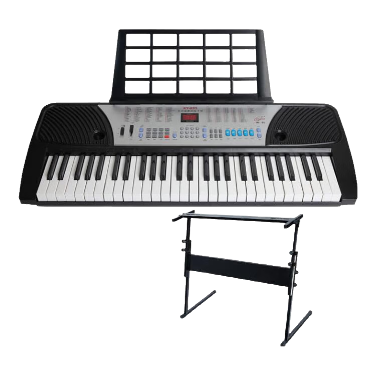 XINYUN正品新韻XY833多功能教學(xué)數(shù)碼電子琴54鍵學(xué)生用琴輕樂器LED顯示屏 電子琴+琴架+琴凳