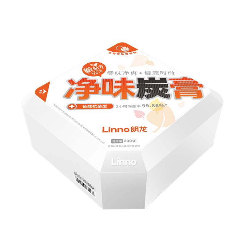 朗龙净味炭膏新车除甲醛除异味车内除味除臭活性炭空气净化车用家用 长效抗菌-橙色 230g 1盒