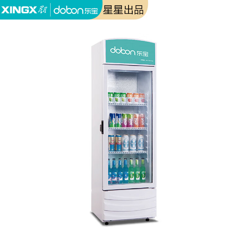 东宝(dobon)单门循环风冷展示柜一级节能饮料柜美宜佳冷柜鲜花保鲜