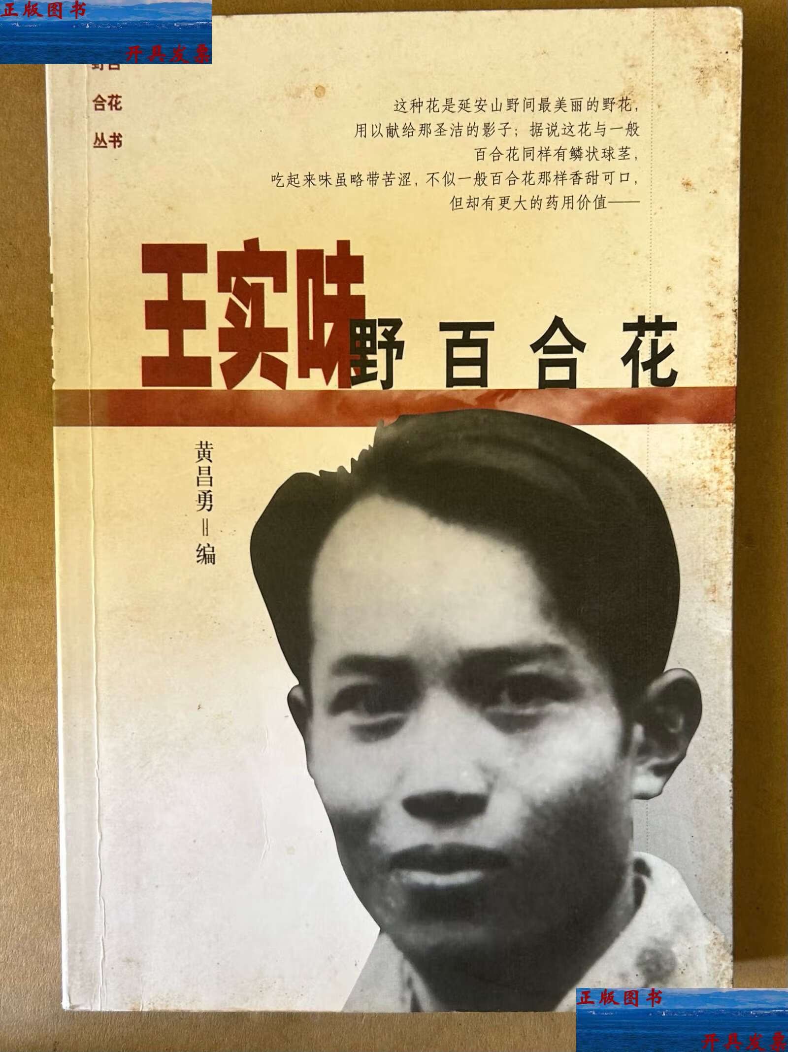 【二手9成新】王实味  野百合花 /黄昌勇 中国青年