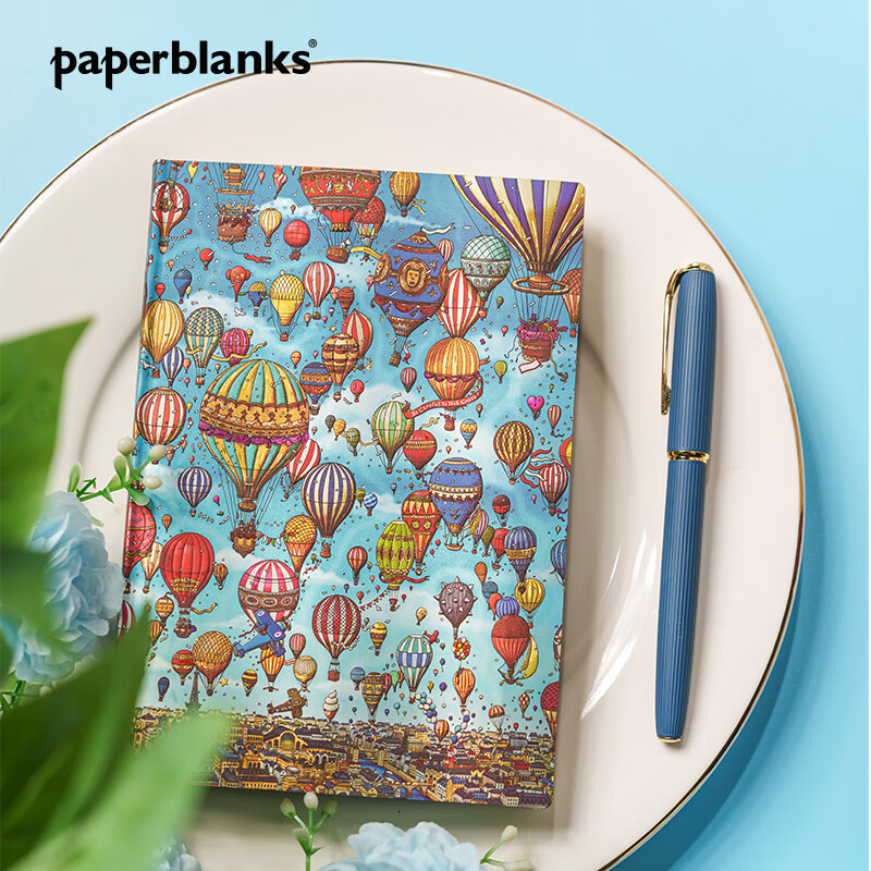 paperblanks佩兰克笔记本本子日记本文艺精致手帐手账本记事本儿童小学生文具迷宫大侦探气球盛宴 【软壳绑带款】气球盛宴/小本/空白