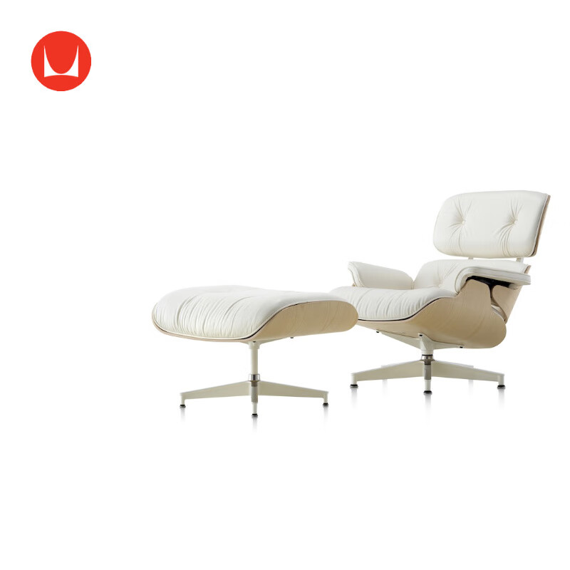 赫曼米勒(herman miller)eames 躺椅含脚凳 客厅沙发懒人沙发单人沙发