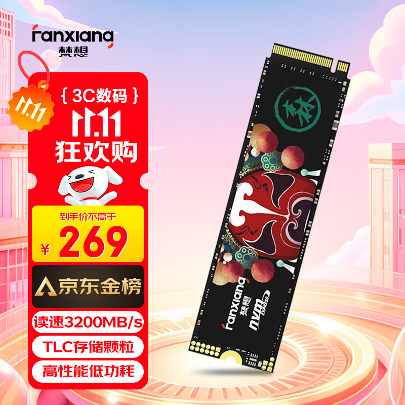 梵想（FANXIANG）512GB SSD固态硬盘 M.2接口NVMe协议 精选TLC颗粒 一体机台式机笔记本电脑AI PC存储配件 S500Pro