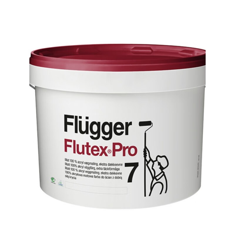 福乐阁丹麦原装进口pro7系列墙面漆环保即刷即住涂料乳胶漆 0-1l