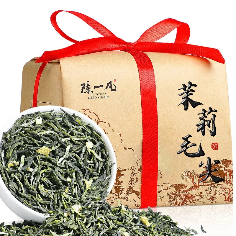 陈一凡 茉莉毛尖  浓香型茉莉花茶 花草茶广西新茶纸包装250g