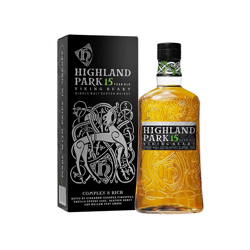 高原骑士行货 高原骑士  Highland Park 单一麦芽威士忌奥克尼群岛苏格兰 高原骑士15年 700mL 1瓶