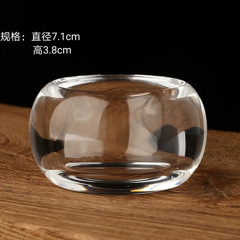 天然水晶杯手工打磨小小酒杯烈酒杯单水晶茶具加厚耐热水杯茶 50毫升