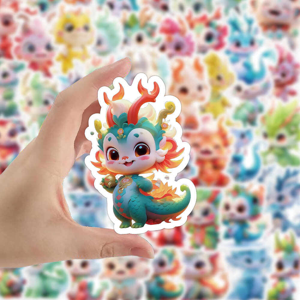 60张【可爱龙宝宝装饰贴纸】