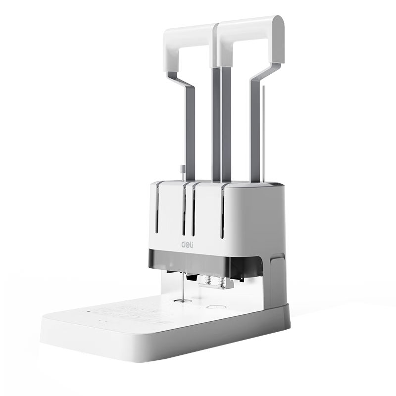得力40mm会计凭证手动装订机400页财务装订机手动打孔装订机办公文件档案铆管热熔装订机打孔器 省力款