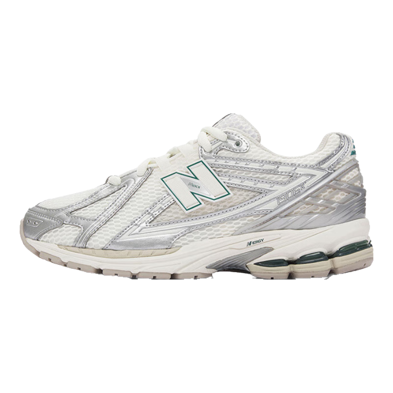 NEW BALANCE NB 1906R復古潮流減震防滑耐磨透氣低幫休閑跑步鞋 男女同款  白銀色 M1906REE 36 （腳長(cháng)22cm）