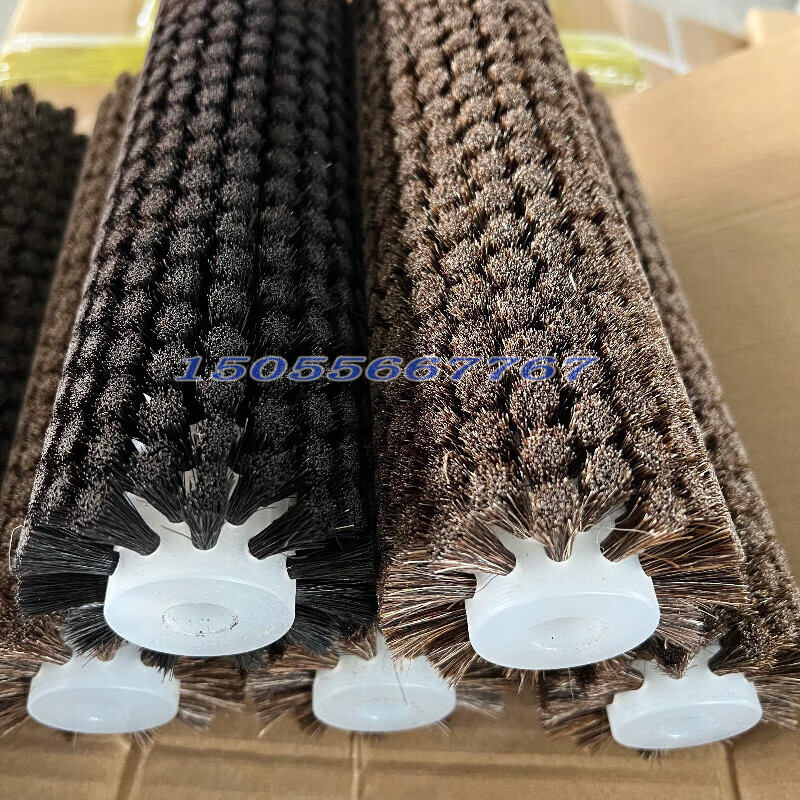 工業(yè)豬鬃毛刷輥滾筒馬鬃劍麻羊毛刷拋光打磨除塵清洗耐高溫 豬鬃刷 支持定