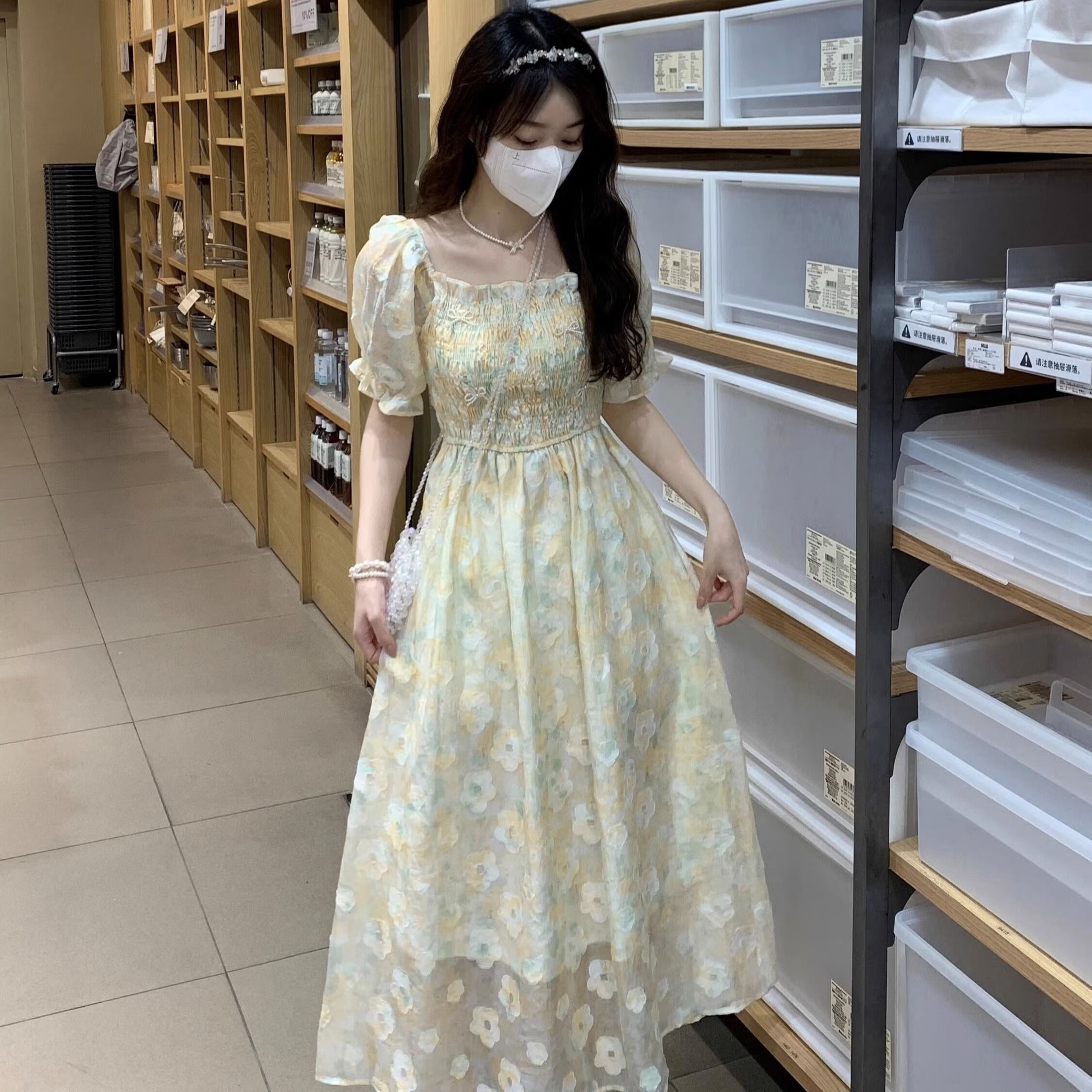 棠檀仙气飘飘的裙子仙女裙夏季小个子日常款茶歇在逃公主长裙2024年夏