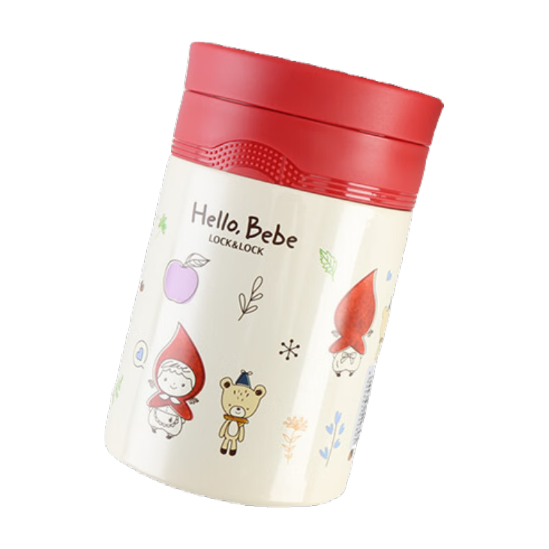 乐扣乐扣（LOCK&LOCK）开学季焖烧杯卡通儿童可爱保温杯焖烧罐小学生水杯粥饭桶 红色 530ml 85.5元