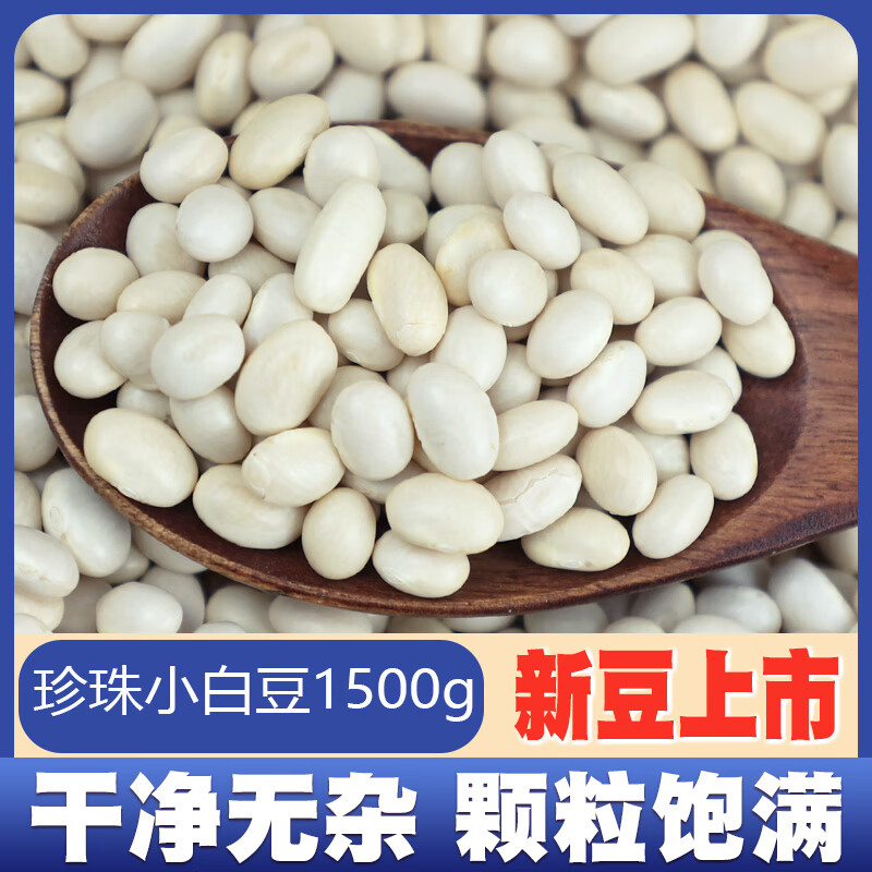 隽辰堂珍珠豆小白豆新货五谷杂粮云南农家小白芸豆白云豆白腰豆豇豆