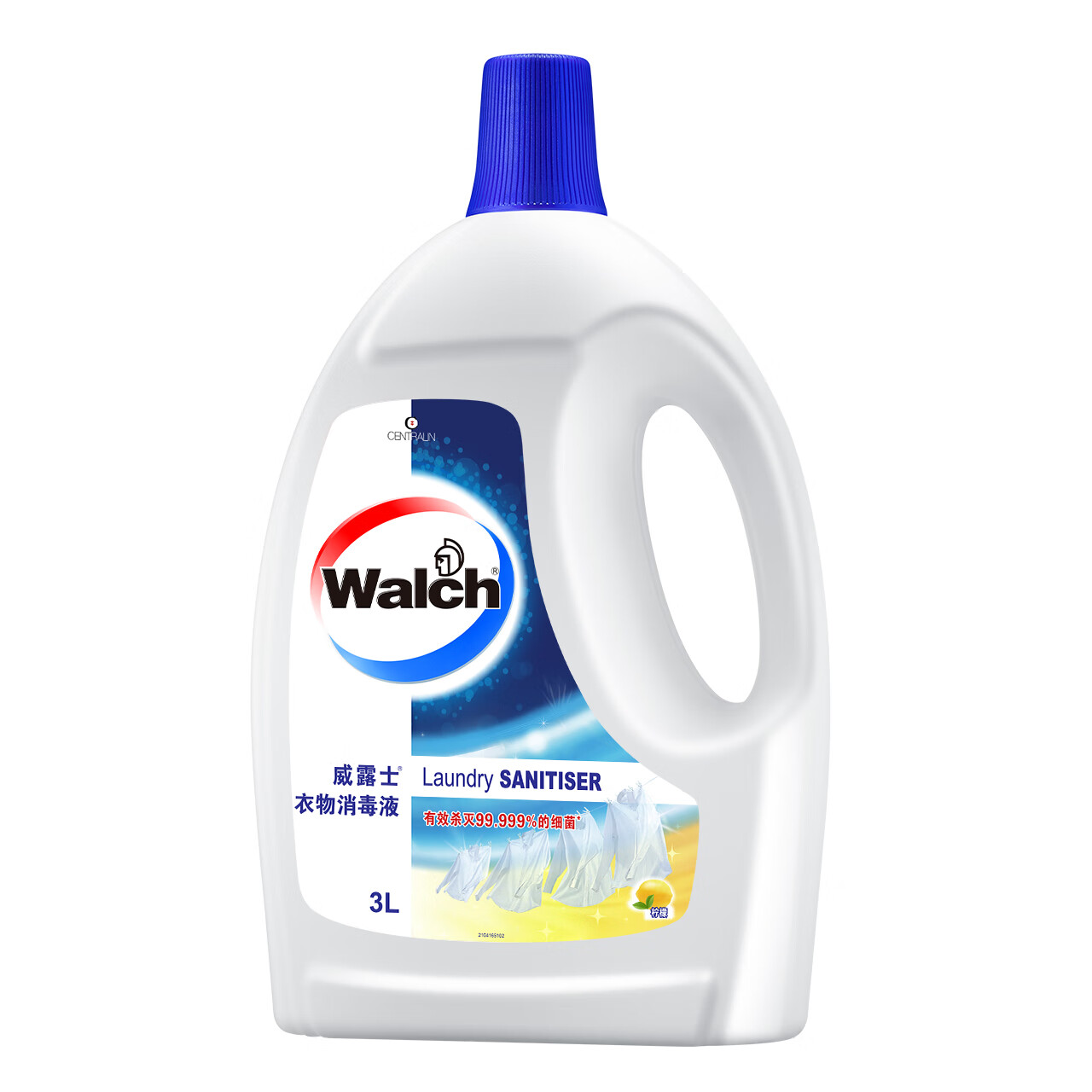 威露士衣物消毒液3L 除菌剂除菌液内外衣裤消毒水杀菌清新祛味 柠檬香型