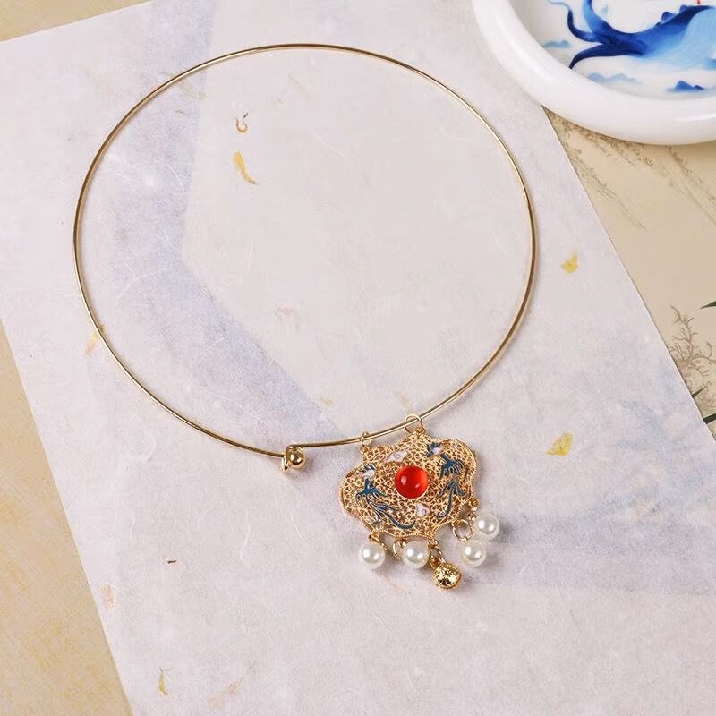 瑶遇见神鹿项圈璎珞汉服汉元素瑶瑶公主项链 瑶(一版 )项圈