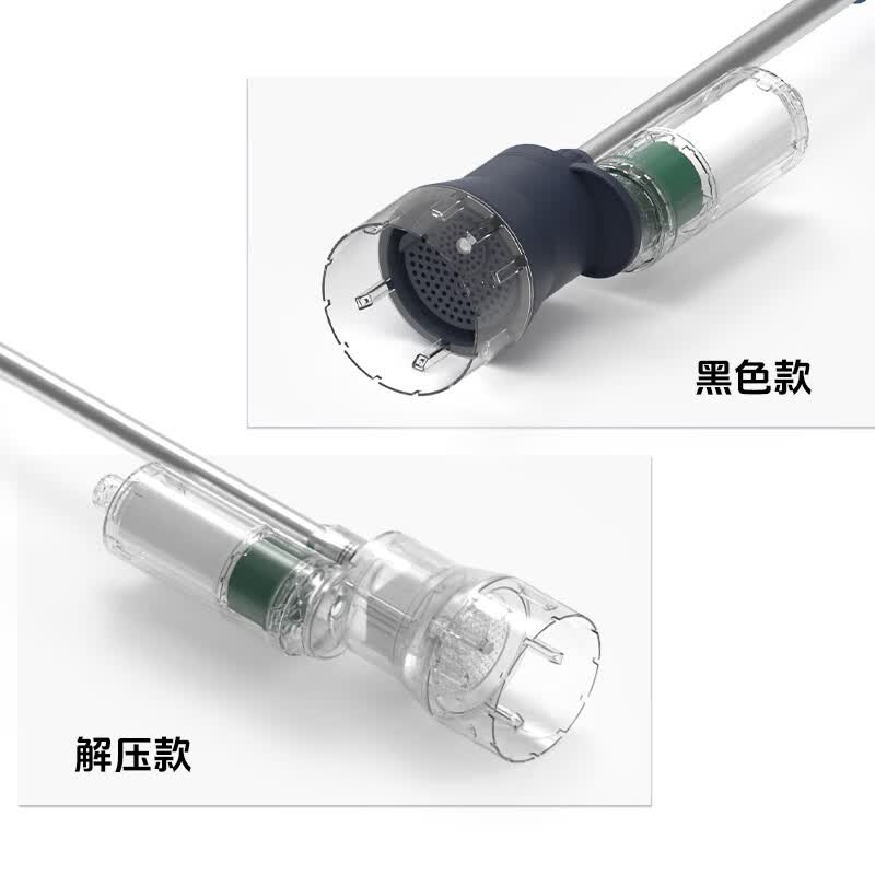 栗多鱼鱼缸换水神器洗沙器电动吸鱼粪吸便器清洁清理吸污抽冲一体抽水泵 40W 灰色款