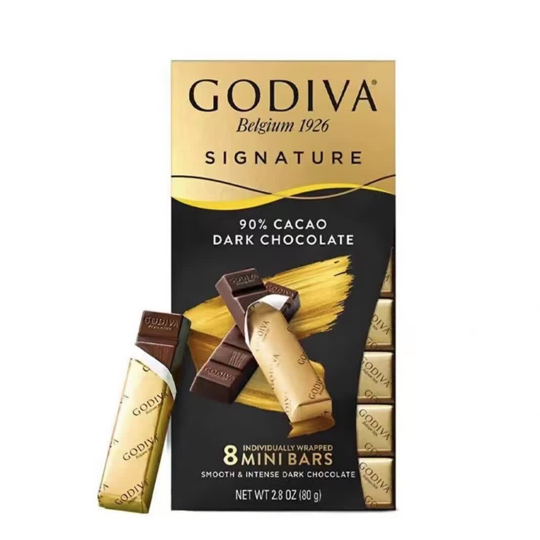 歌帝梵(godiva)歌帝梵巧克力排块72%可可黑巧克力焦糖牛奶巧克力进口