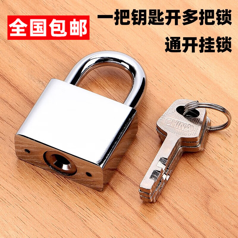 神域挂锁防水防锈门锁工具锁家用学校商铺锁防盗窗锁一把钥匙开多把锁 20mm短梁【独立】2把钥匙