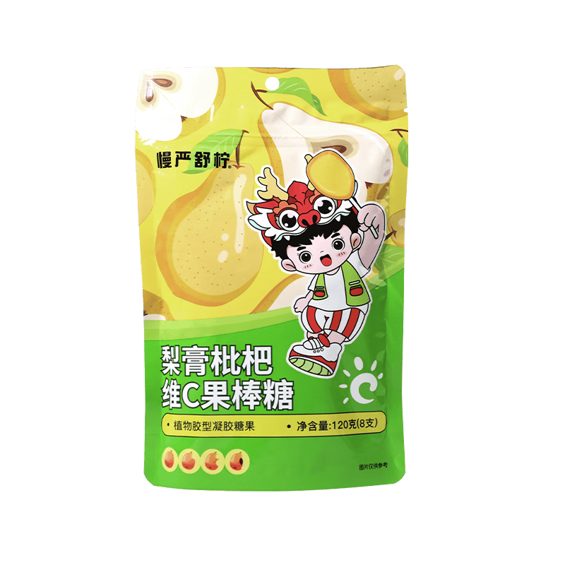 慢严舒柠梨膏枇杷维C棒棒糖120g儿童零食糖果软糖 120g*3袋