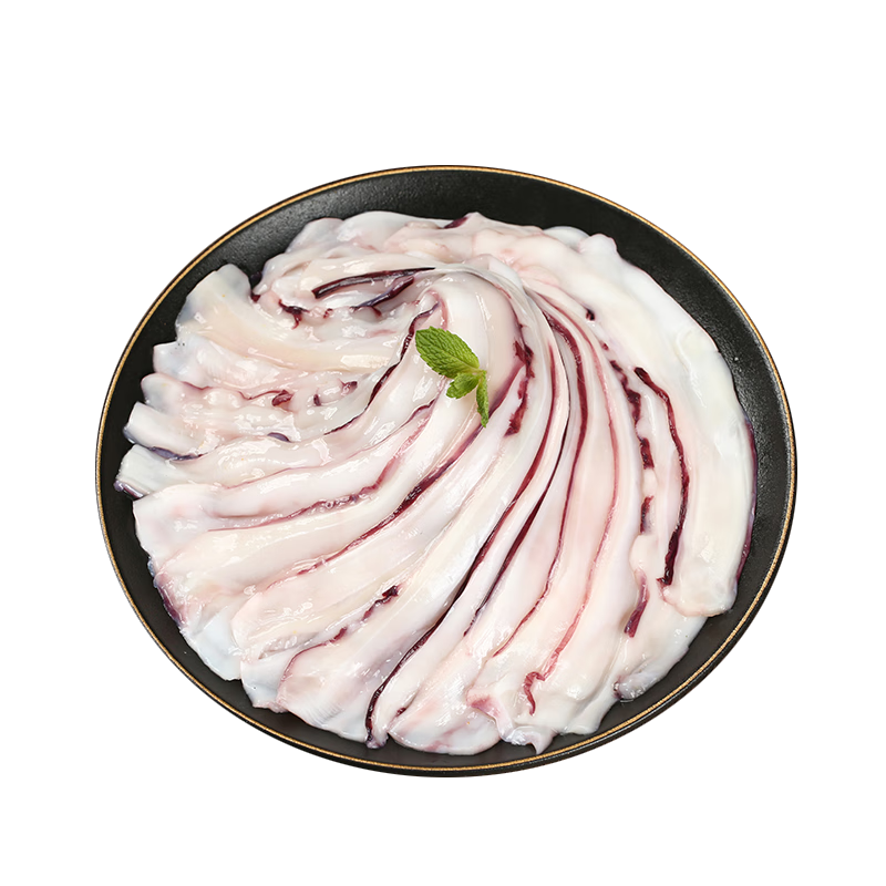 盖世瀑布鱿鱼涮片160g 烧烤火锅食材涮品 冷冻海鲜