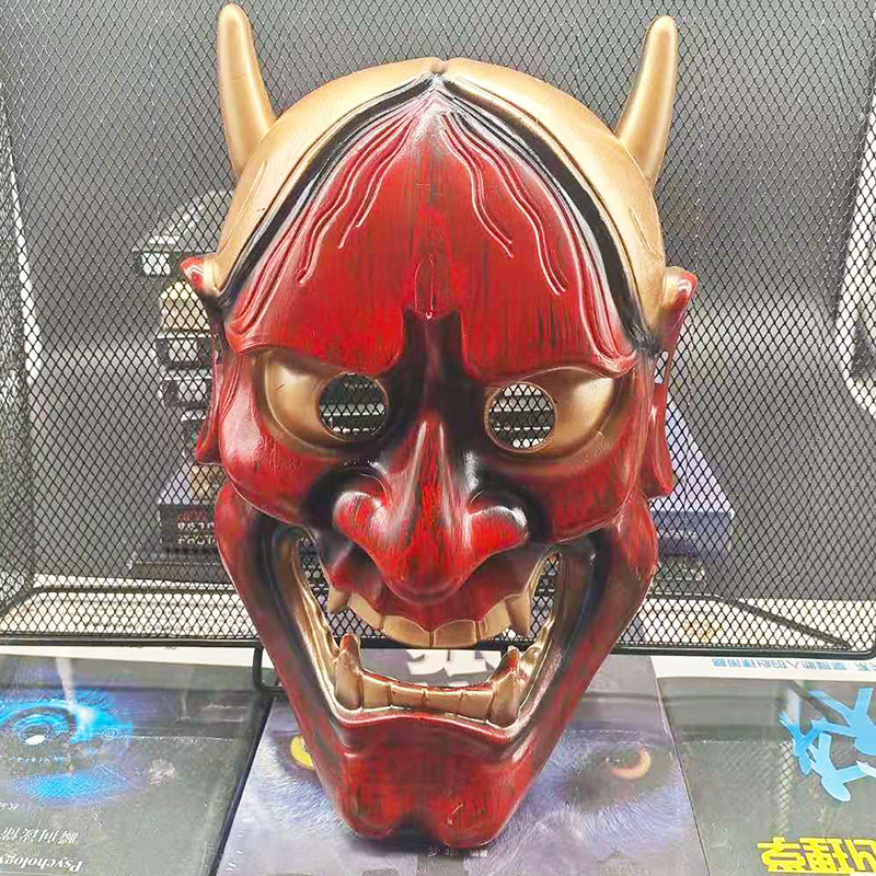日本般若面具 般若面具全脸cos成人男日本鬼武士鬼脸日式面具挂件装饰