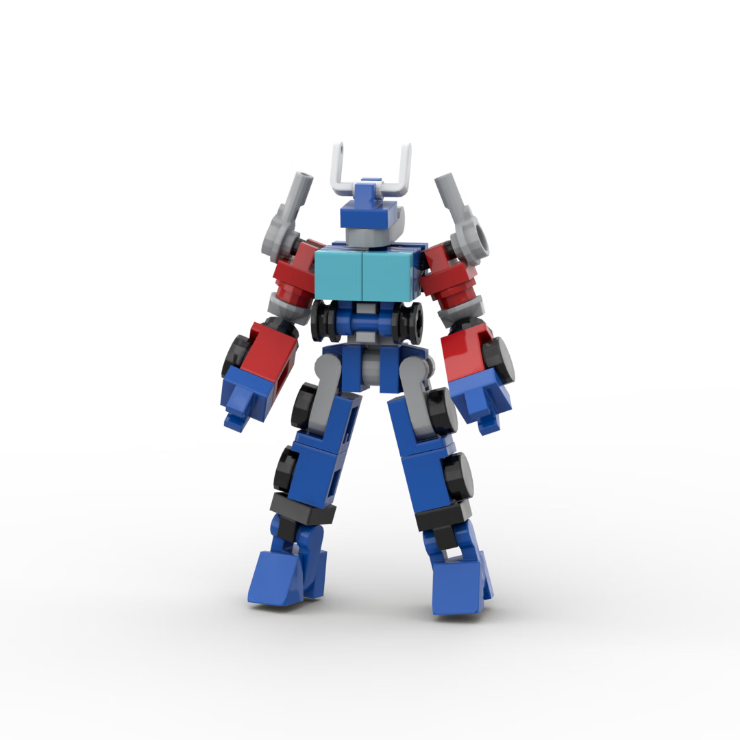 牧王星适用乐高moc小型机甲外骨骼机器人拼装玩具小颗粒拼装积木 q版