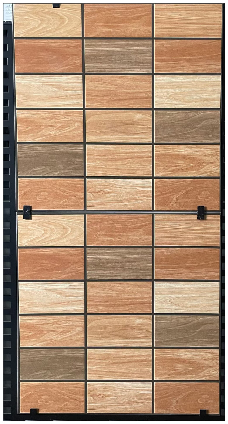 久聚和肯德基kfc瓷砖餐饮店仿古砖防滑地砖格子仿木纹砖600x600茶餐厅