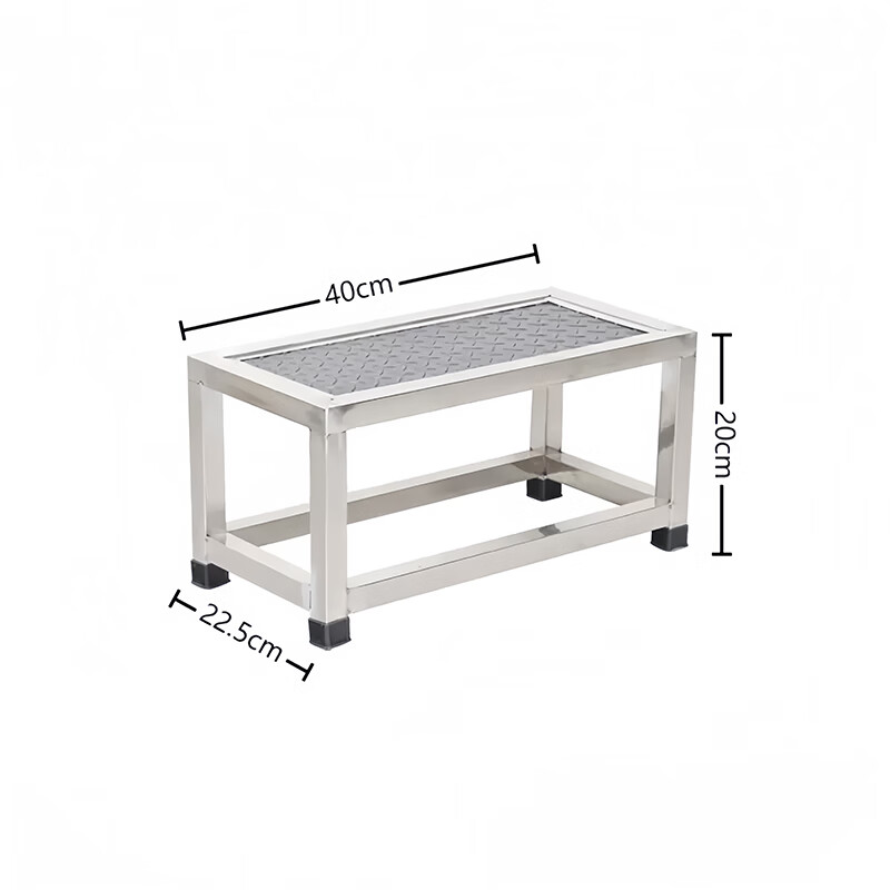 医用脚踏凳 加厚不锈钢移动台阶妇科手术室脚踏凳仓库取货平台梯 单层