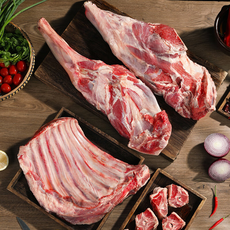 青草家原切羊肉半羊礼盒羊蝎子羊腿囤货火锅红烧煲汤 半羊礼盒10斤