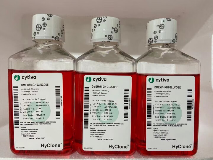 海克隆hyclonesh30243.01dmem高糖培养基含丙酮酸钠 1瓶单价