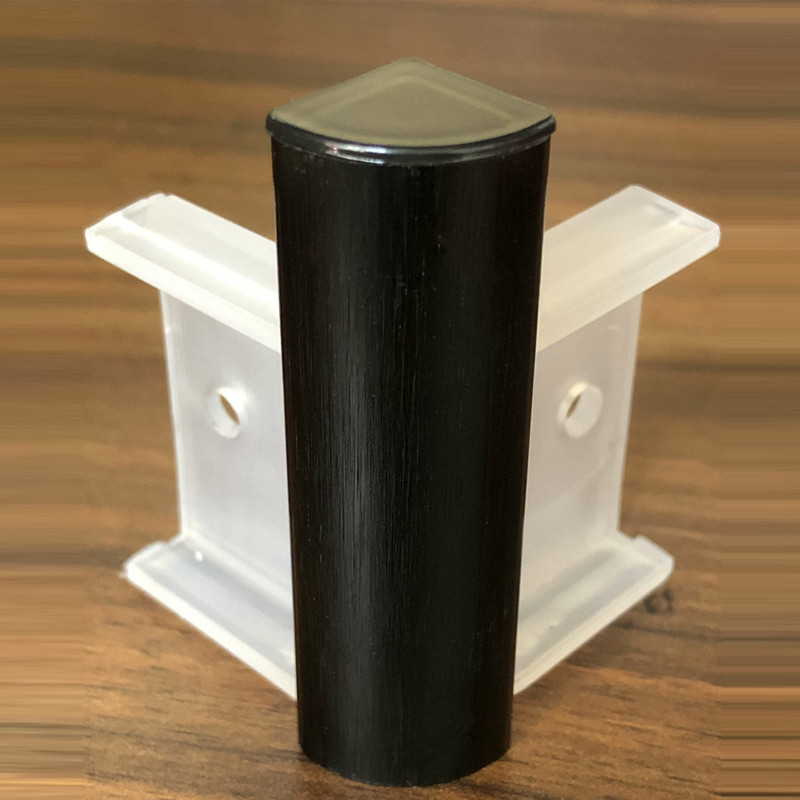 踢脚线金属踢脚板防水地脚线墙角线墙贴   专用配件 铝合金圆弧形阳角