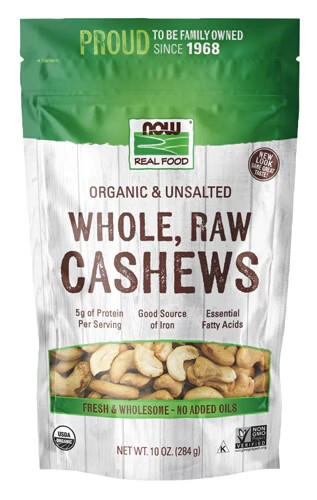 美式孕妇cashewnuts烘焙无盐原味新鲜生腰果仁cashews越南大粒生 腰果