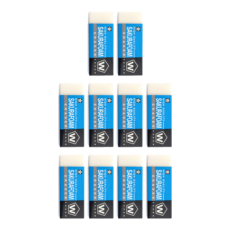 樱花（SAKURA）橡皮擦学生中高考试美术绘图 美术素描用经典60小号10块装