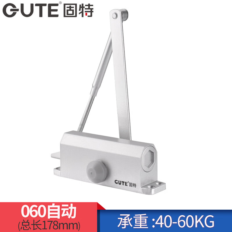 固特（GUTE）固特GUTE闭门器90家用缓冲液压定位关门器弹簧防火门闭合器速度可 060自动