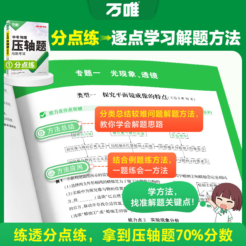 万唯中考物理压轴题2025实验计算题万维初一二三七八九年级初中总复习全国通用万唯中考官方旗舰店自营