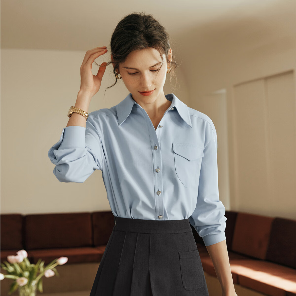 Olrainŷ�Ƕ���ʽ����Ů����2024���¿���ɼ���ͨ�ڳ������ ��ɫ XL