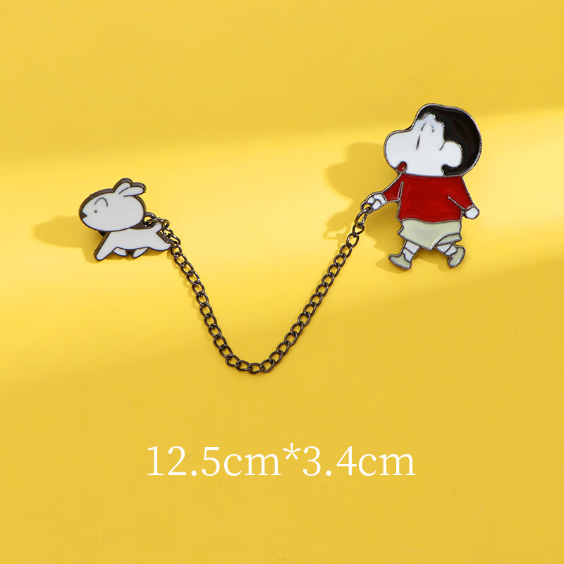 娇奴姬蜡笔小新金属胸针可爱日系男女学生衣服书包配饰创意别针挂件