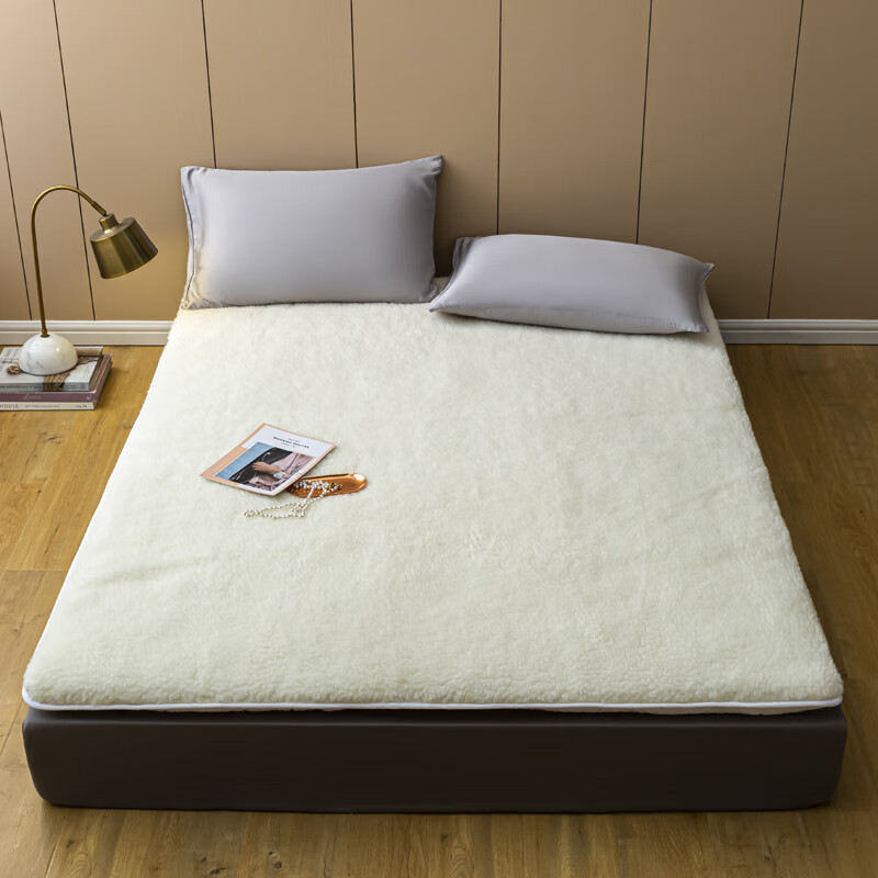 创京懿选单人床褥羊毛床垫软垫双人加厚保暖垫褥羊羔绒垫子冬季褥子