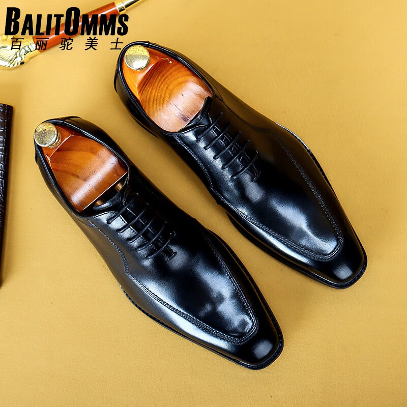 balitomms)商务正装鞋男士办公室尖头皮鞋男牛津鞋西装鞋leathershoes